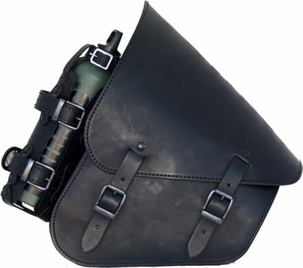 D3SD - Softail Motortas - Zwart - Leder - met Fuel bottle houder - Harley