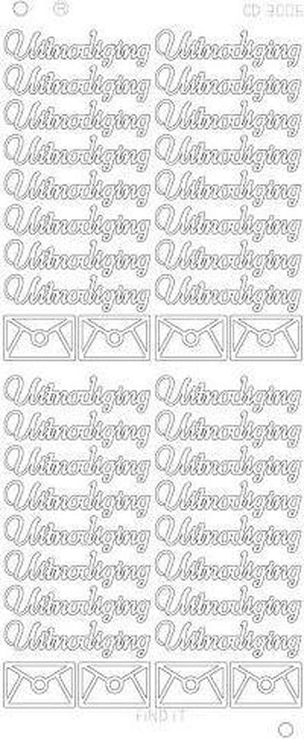 Uitnodiging platinum - Zilver 1 stuks