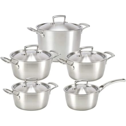Habonne Queen triply pannenset 5 delig rvs