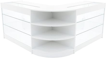Apollo led winkel toonbankset - wit - 120x60x90/60x60x90
