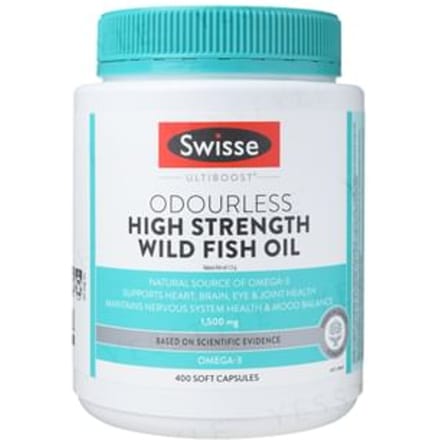 Ultiboost Odourless High Strength Wild Fish Oil 400 Soft Capusles