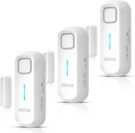 Deur raam alarm - Inbraak sensor - Huis beveiligen - 120 dB geluidssignaal - Set van 3 - Wit