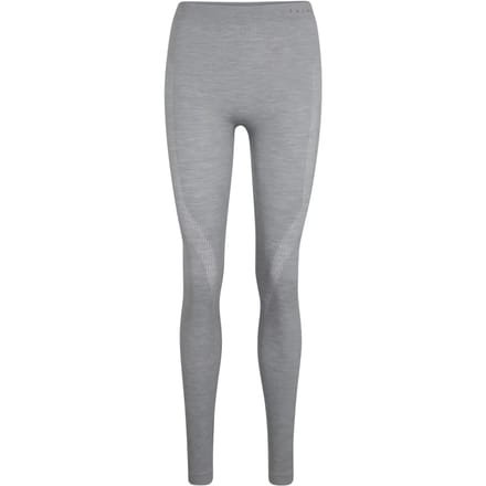 FALKE Wool-Tech Long Tights sneldrogend wol functioneel lang functioneel ondergoed heren grijs - maat XL
