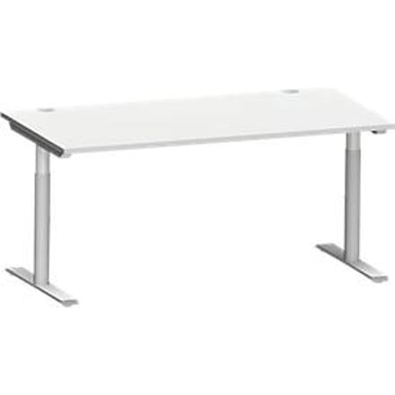 Schäfer Shop Genius MODENA FLEX bureau, 1600 x 800 mm, lichtgrijs