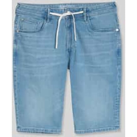 regular fit korte jeans van katoenmix