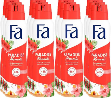 Fa Paradise Moments Deodorant Spray 150ml - Voordeelverpakking 12 stuks
