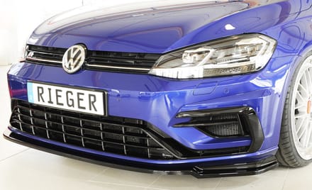 RIEGER - VOLKSWAGEN GOLF 7.5 R - RLINE 2017+ - RIEGER PERFORMANCE FRONTLIP - GLOSS BLACK