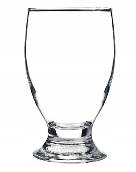 Glas op steel, transparant, 300 ml