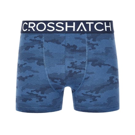 Crosshatch Heren Bresler Boxershorts (Set van 3) (Marine)
