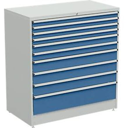 Ladekast, 10 schuifladen, B 1330 x D 715 x H 1400 mm