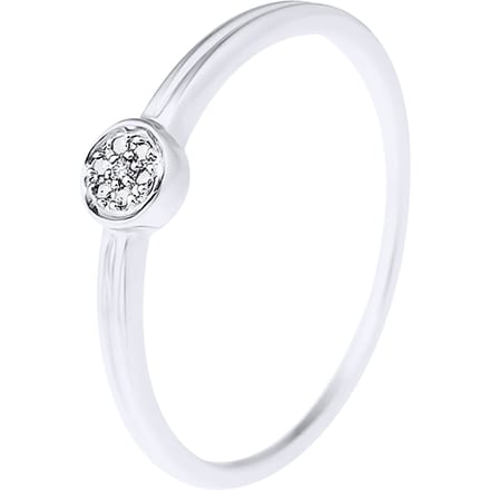 Solitaire Diamonds 0.040 Cts White Gold