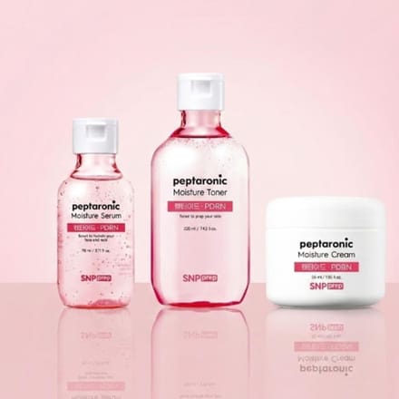 SNP PREP Peptaronic Vochtverzorging 3-delige Set (Toner 320ml + Serum 220ml + Crème 55ml) white
