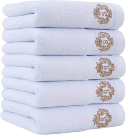 Nivard Handdoeken Set - Hotelkwaliteit - Handdoek - Towel - Wit - 5 Stuks