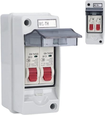 Waterdichte Verdeelkast - Groepenkast - Buiten Gebruik - IP65 Waterdicht - 2 Circuits - Transparant