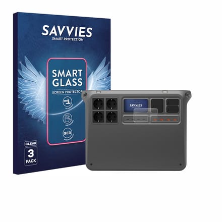 3 Stuks Savvies Screenprotector - geschikt voor DJI Power 2000 - beschermfolie glas transparant