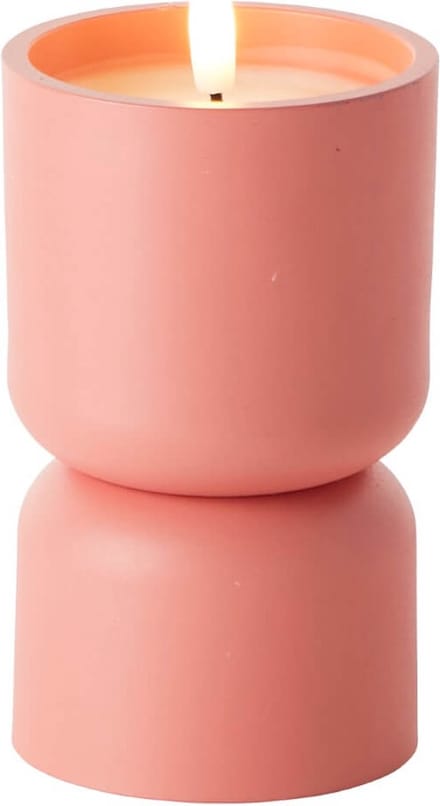 Kaarslampje Lovere oranje 15cm - G80121/41