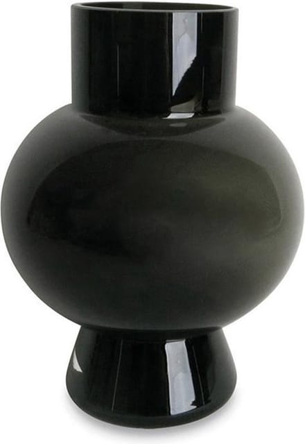 OPJET Vaas Rond Zwart Ø15cm