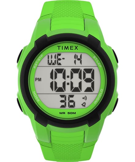 Timex Ironman TW5M62800 Horloge - Kunststof - Groen - Ø 40 mm