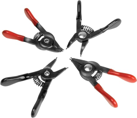 Performance Tool W88012 Gereedschap, 4 st Mini Snap Ring Tang Set