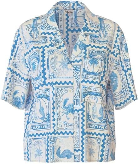 Object Objvima S/s Re Shirt Dames - Jurken - Ecru - Maat 34