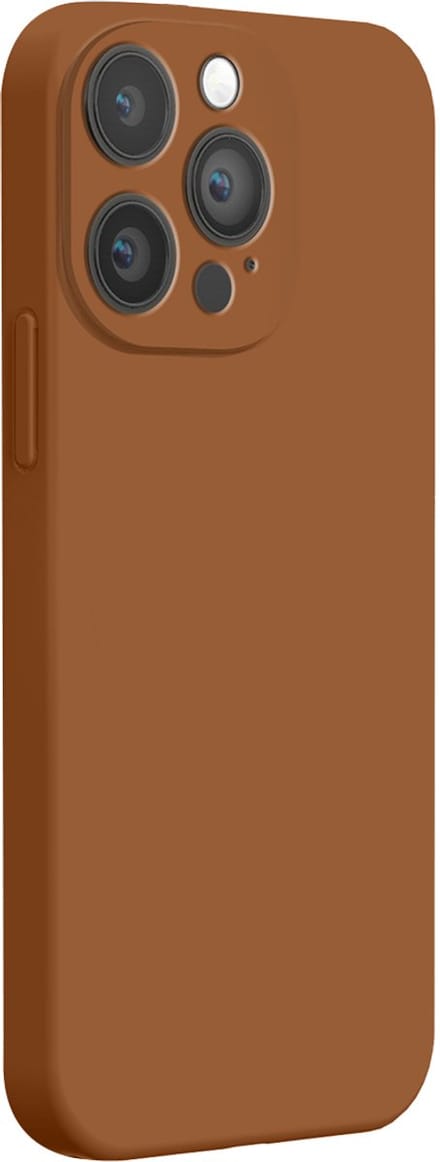 Bigben Connected, Hoesje geschikt voor iPhone 14 Pro Max - Siliconen Full Protect, Taupe