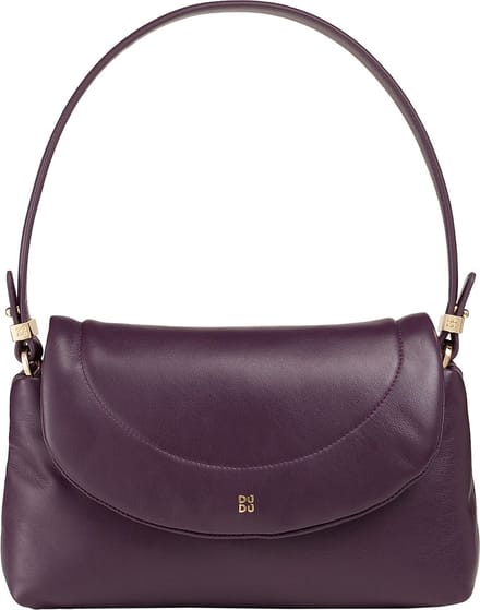 DuDu Melville Schoudertas Leder 29 cm - Dames - deep purple