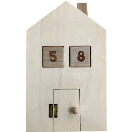 Artemio Adventskalender huisje 15,5x25x4 cm