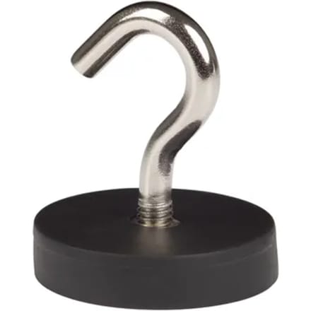 Fix-o-moll Magneet Met Haak - Rubbercoating - Neodymium - 38x43mm