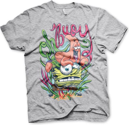 Spongebob Oh Boy T-shirt, heathergrijs