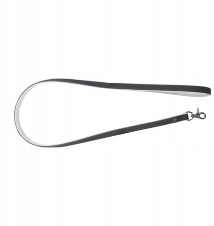 Barry King Leren Hondensnoer - Elegant & Duurzaam - 1.2m/20mm Grijs