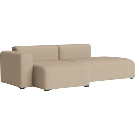 HAY Mags 2,5-zitsbank combinatie 3 links lage armleuning - HAYMagliaWarmGrey