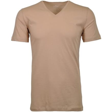 Ragman T-Shirt Fine Single Jersey V-Neck 2Pack Body Fit Light Skin / male