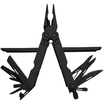 SOG Knives PowerLock Black EOD Clampack Zakmes - Zwart