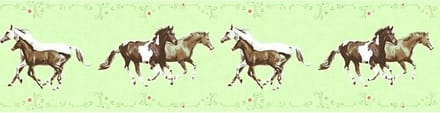 PAARDEN BEHANGRAND | Kinderkamer - meerkleurig - A.S. Création Only Borders 11