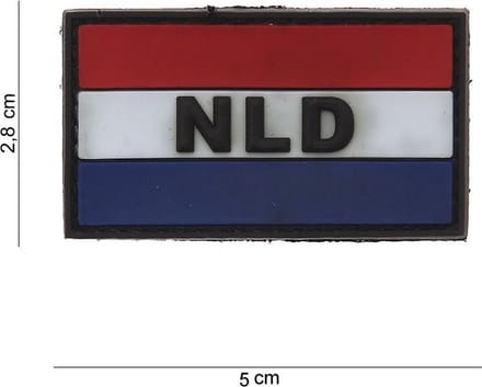 101 Inc Embleem 3D Pvc Nld Rood Wit Blauw Klein 12022