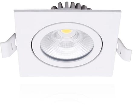LED inbouwspot - vierkant - 6W - warm wit 2700K - 500 lumen - dimbaar