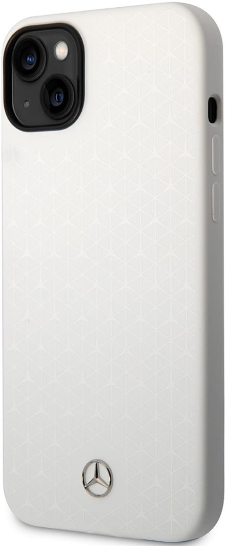 Mercedes-Benz Back cover - iPhone 14 Plus & 15 Plus - White - Schokbestendig - Goede grip