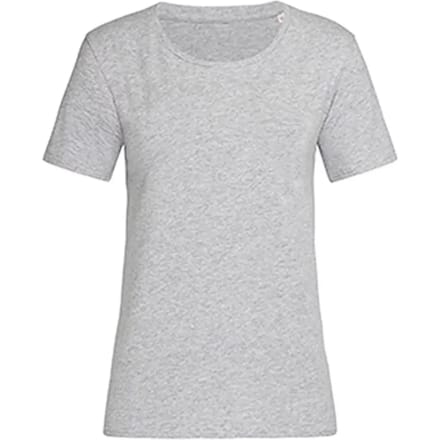 Stedman Claire Relaxed Crew Neck T-Shirt Women S9730 - Grey Heather - S