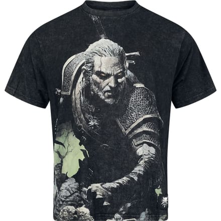 The Witcher - Gaming T-shirt - Geralt - S tot XL - voor Mannen - grijs
