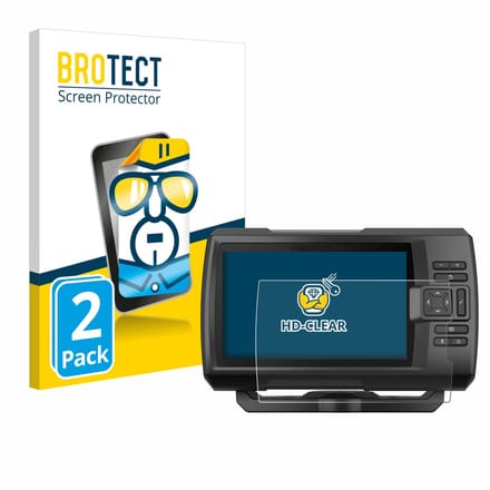 BROTECT - Screenprotector voor Garmin Striker Vivid 7cv - Folie Beschermfolie transparant 2 Stuks