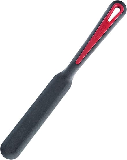 Pannenkoekspatel - Spatel - Pannenkoeken Omdraaien - Hittebestendig tot 210°C - 33 cm - Zwart/rood