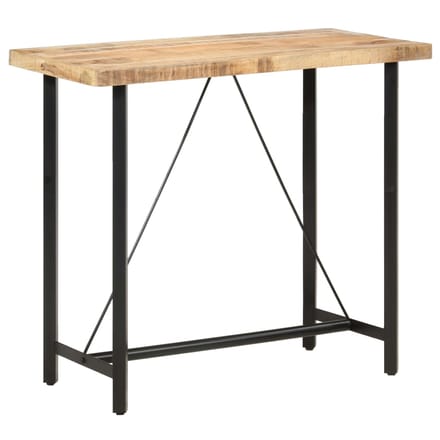 vidaXL - Bartafel - 120x58x107 - cm - ruw - mangohout