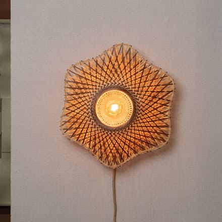 GOOD&MOJO Wandlamp Madura - Naturel - Ø44cm - Binnen Bohemian