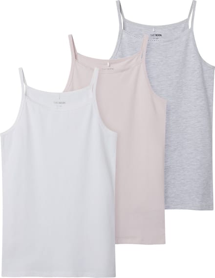NAME IT - TKFSTRAP TOP 3P SOLID NOOS - Meisjes - Onderhemden
