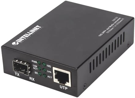 Intellinet 508193 netwerk media converter 10000 Mbit/s Zwart