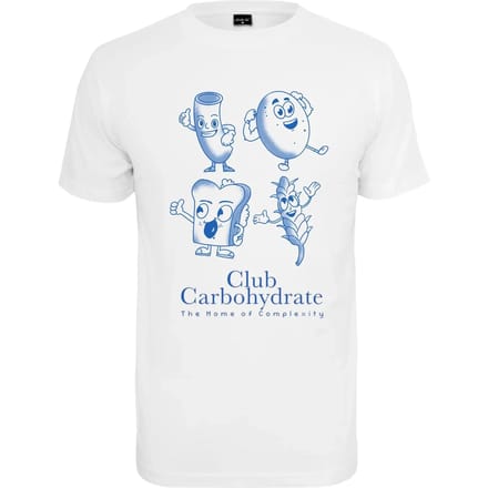 Mister Tee - Club Carbohydrate Heren T-shirt - S - Wit