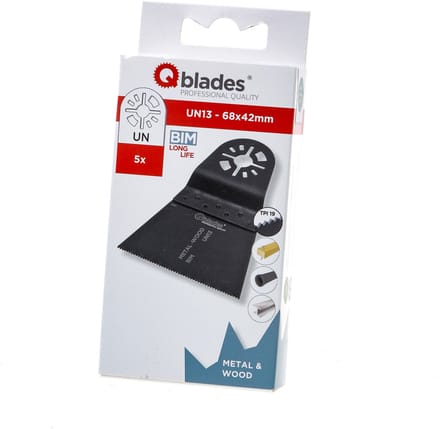 QBLADES ZAAGBLAD BI-METAAL 19TPI 68X42MM UN13-5ST