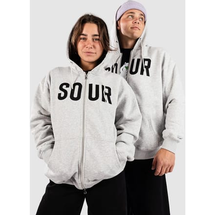 Sour Solution Army Zip Hoodie grijs