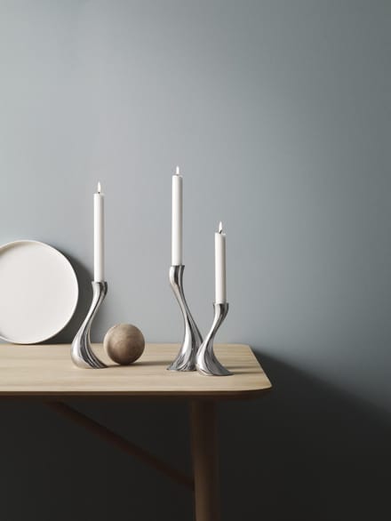 Georg Jensen Cobra Kandelaarset - roestvrij staal hoogglans
