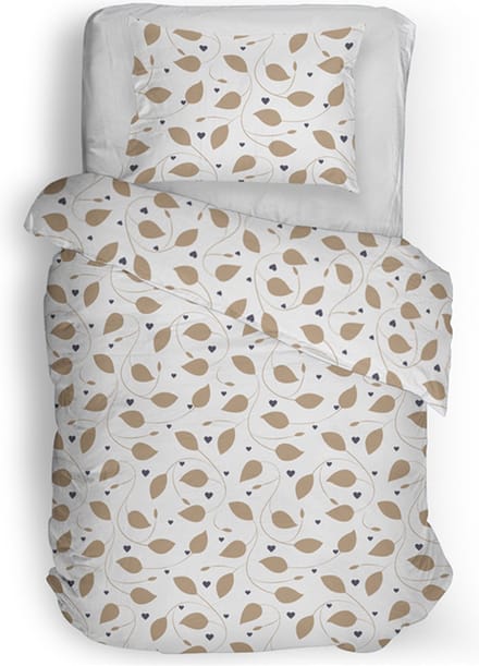 Snoozing Gisele Dekbedovertrek - Eenpersoons - 140x200/220 cm - Beige